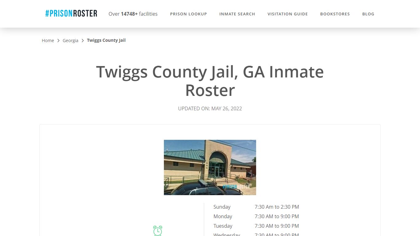 Twiggs County Jail, GA Inmate Roster